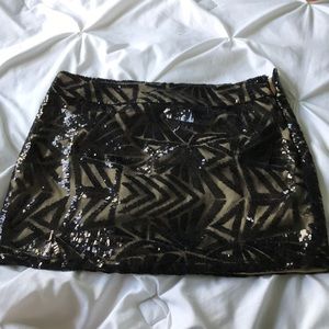 Sequin Mini Skirt